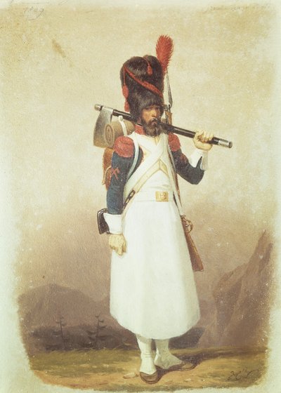 Soldato napoleonico, 1811 da English School